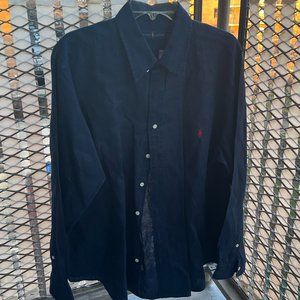 Ralph Lauren Lightweight Linen Shirt 1XB (Big & Tall) BLUE Long Sleeve